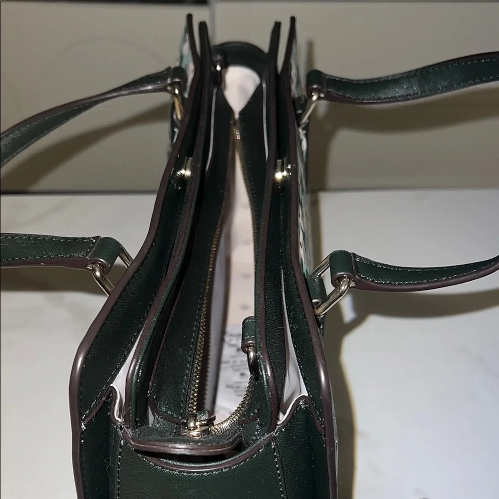 Kate Spade Floral Satchel in Green and White - Picture 3 of 5